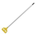 Rubbermaid Commercial 60 in Mop and Broom Handles, 1" Dia, Gray/Yellow, Aluminum FGH126000000